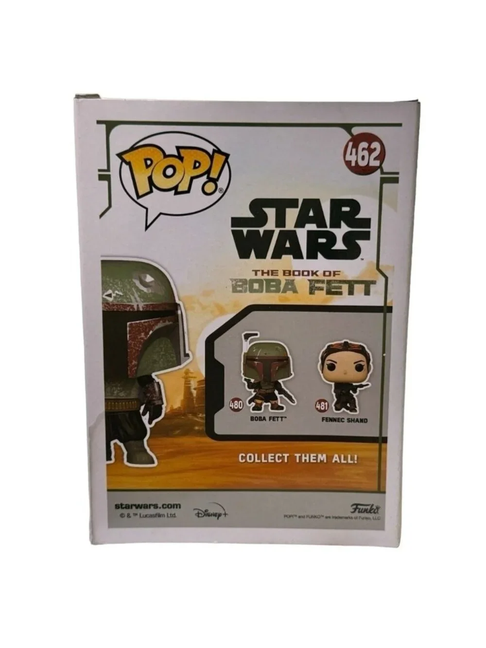 Funko Pop Star Wars Boba Fett Bobblehead #462 Target Con Red Chrome Ltd. Edition - Picture 4 of 5